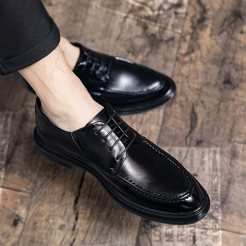 Men's Derby Shoes Lace up Front Dress Shoes For Men Office Business