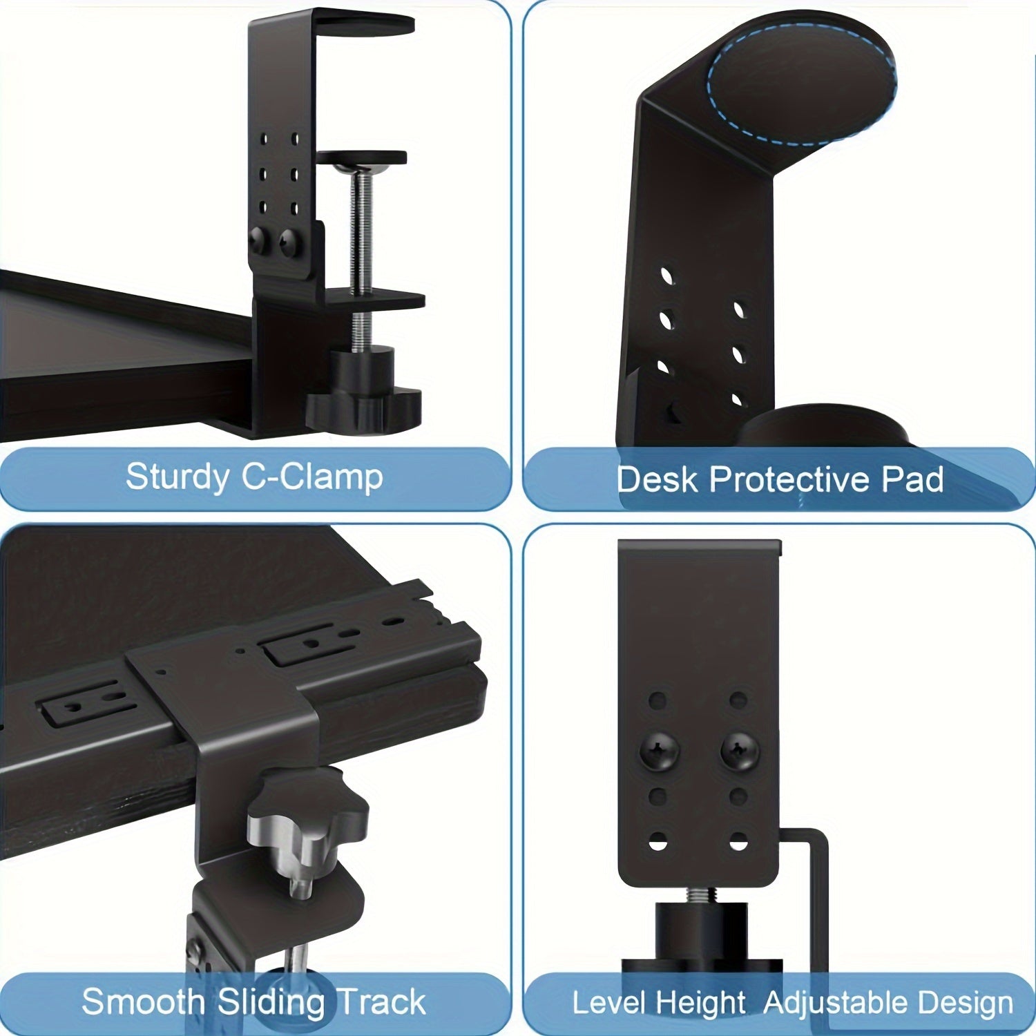 Adjustable Under Desk Keyboard Tray