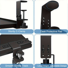 Adjustable Under Desk Keyboard Tray