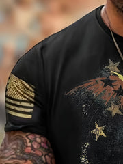 Skull Pattern T shirt Men's Casual Street Style Tee Shirt