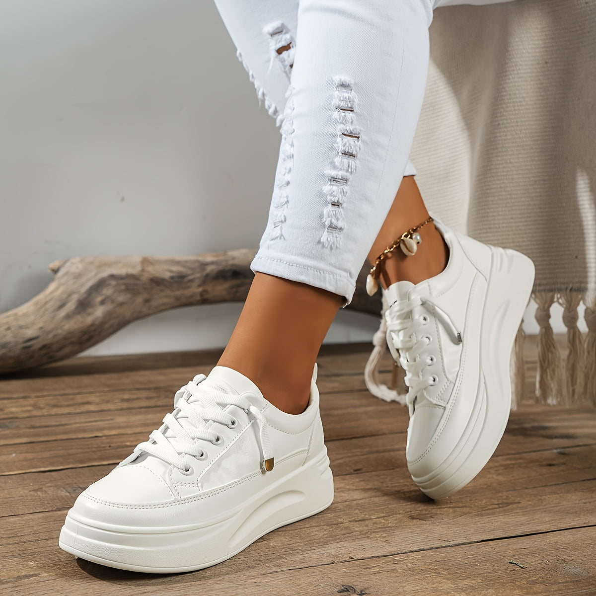Women's Heighten Skate Shoes Non Slip Chunky Sneakers