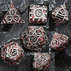 7pcs Metal Polyhedral Dice Set Christmas Gift