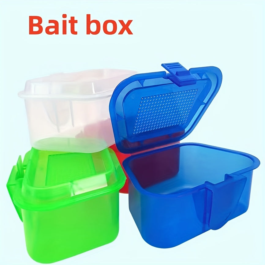 Portable Bait Box with Air Holes - Keeps Bait Fresh