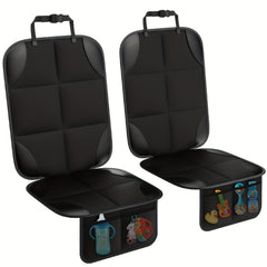 2pcs Car Seat Protectors With Thickened Pad And Non Slip Back Liner