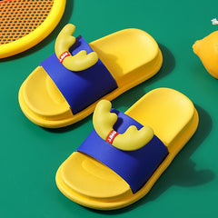 Boys Casual Open Toe Slippers Lightweight Indoor Bathroom Shoes
