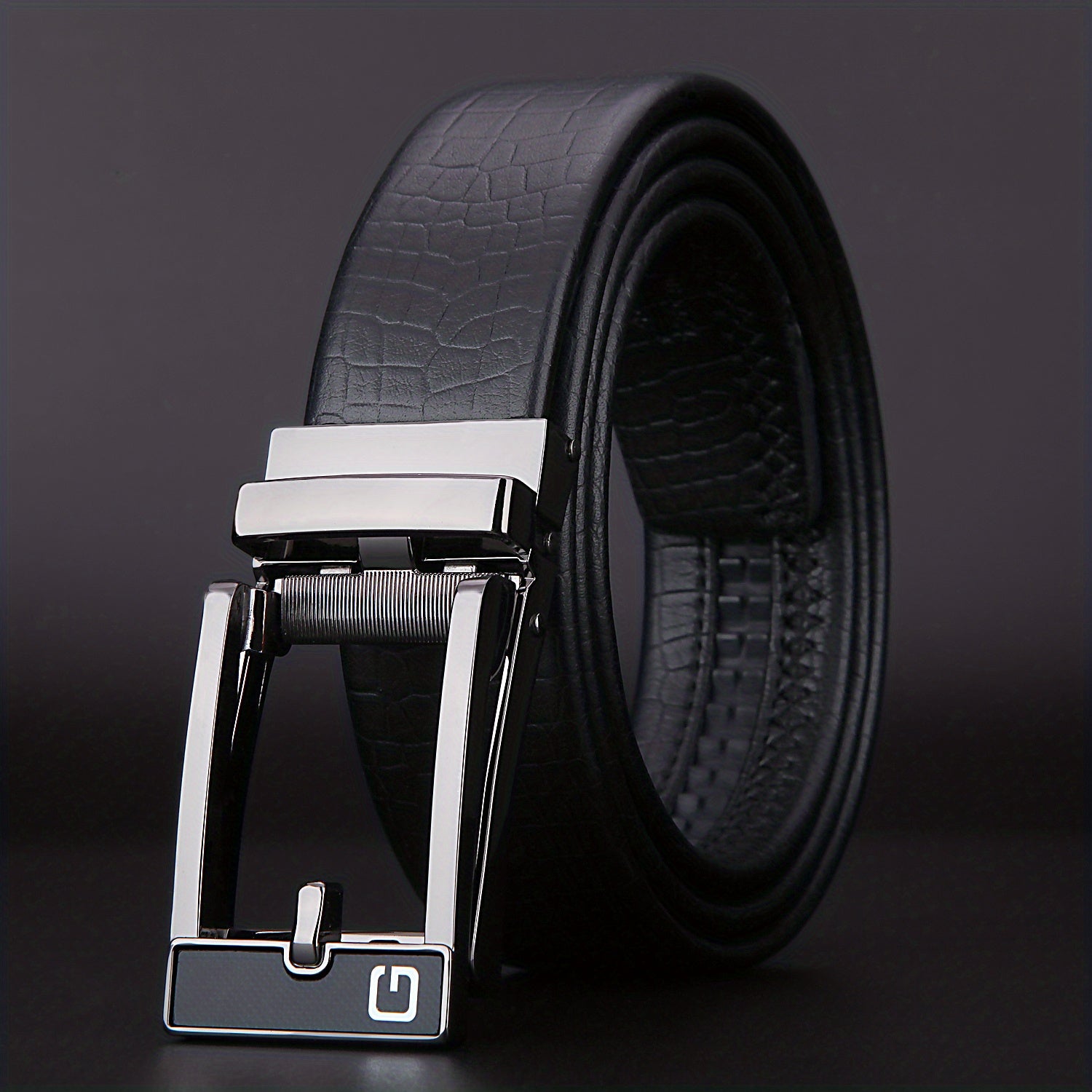Men's Automatic Buckle Leather Belt Casual Pants Belt