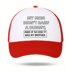 Unisex Sunshade Adjustable Casual Baseball Cap with Letters Embroidery