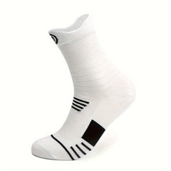 Men Thickened Padded Breathable Sweat Absorbing Crew Socks