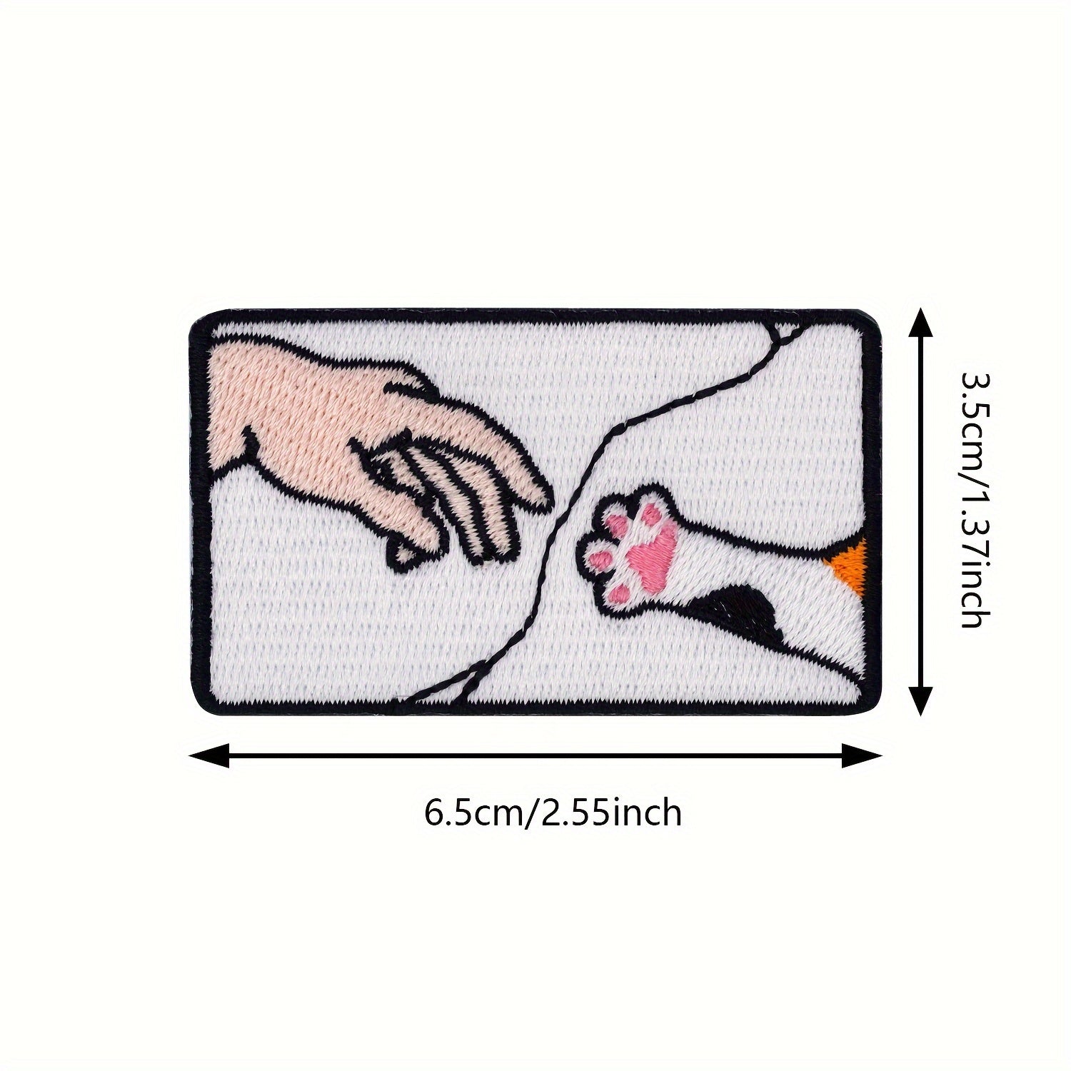 Funny Cat Morale Patch Fastener Hook & Loop for Backpack Vest Caps