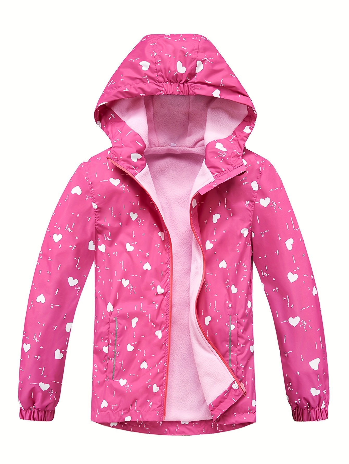 Girls Gradient Tie Dye Hooded Jacket for Spring Fall Winter