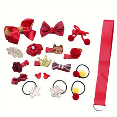 18pcs Princess Crown Hair Clip Set for Children