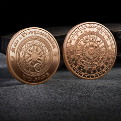 1pc Tarot Wish Coin Zodiac Lucky Coin Christmas Halloween Year's Gift