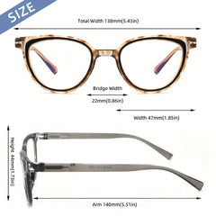 Retro Round Reading Glasses Anti Light Anti eye Fatigue Men Presbyopia