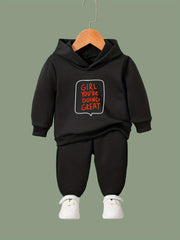 Girl You Are Doing Great Long Sleeve Hooded Sweatshirt & Sweatpants Set