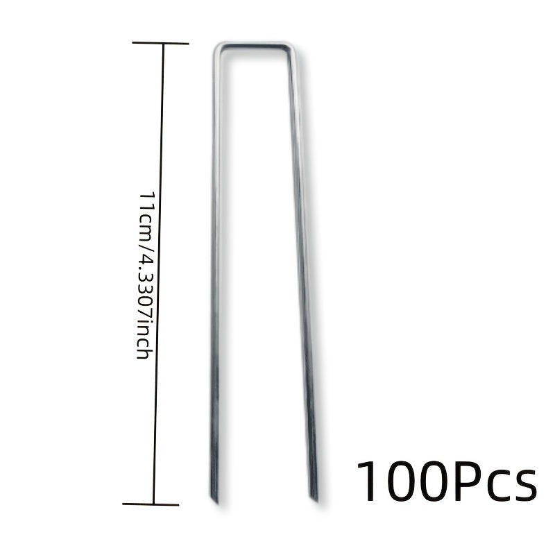 50-100pcs U-shaped Grassland Nails for Outdoor Gardening