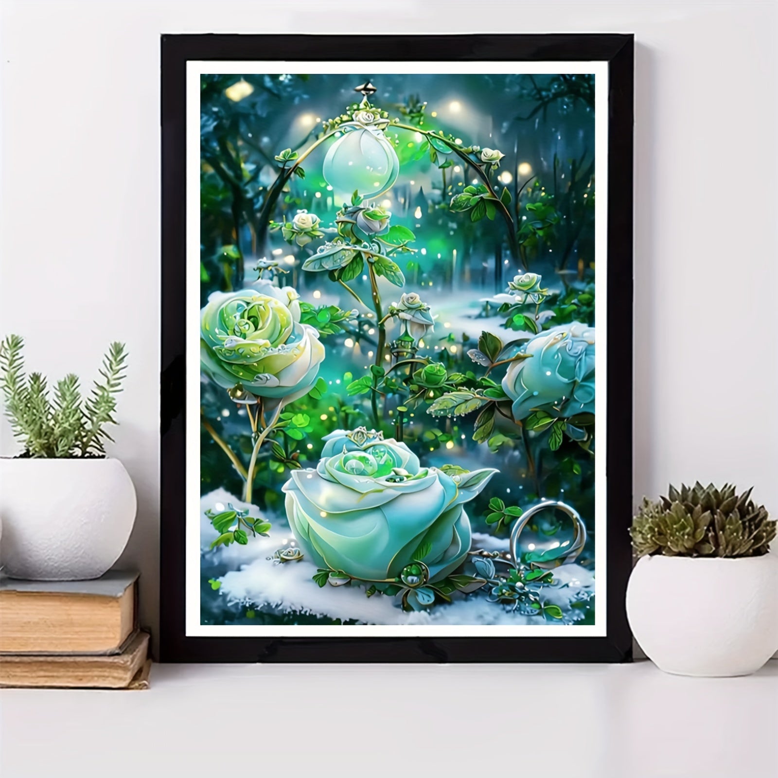 Floral Landscape Canvas Print for Home Wall Decoration