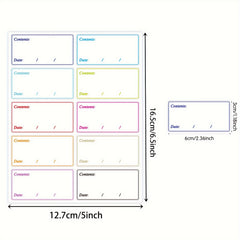 10pcs Multicolor Removable Food Date Marker Label