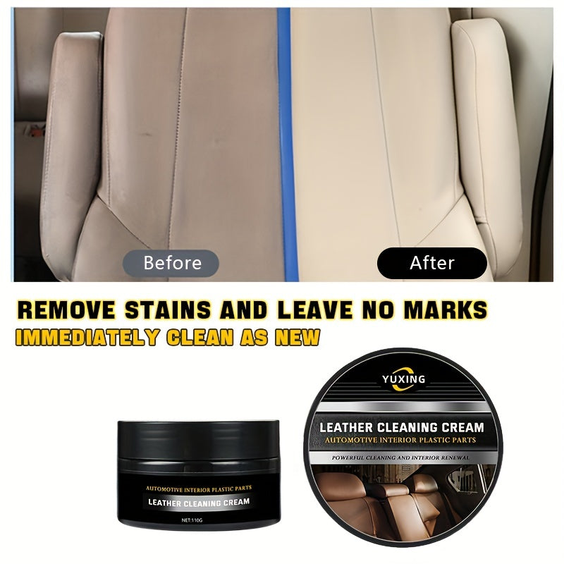 110g Car Leather Refurbishment Paste - Clean, Brighten & Protect