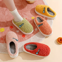 Women's Plush Lined Flat Slippers - Comfortable Slip On Shoes