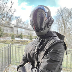 Cyberpunk Mask Cosplay Jewelry Dark Mask Role playing Robot