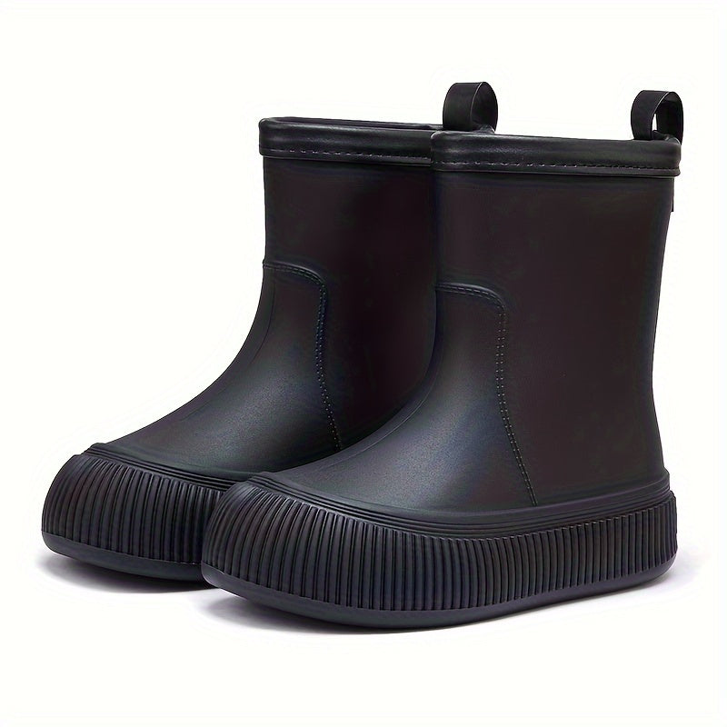 Solid Rain Boots Casual Short Boots Women's Waterproof Rain Boots