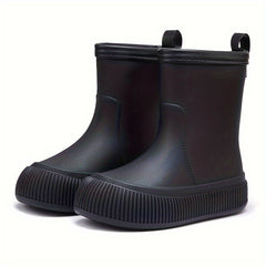 Solid Rain Boots Casual Short Boots Women's Waterproof Rain Boots