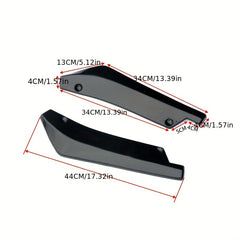 2pcs Car Rear Bumper Lip Spoiler Anti-Collision Exterior Accessories