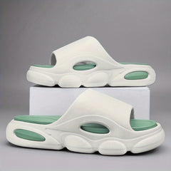 Men's Non Slip Platform Slides Soft Sole Cloud Slides for Indoor Outdoor