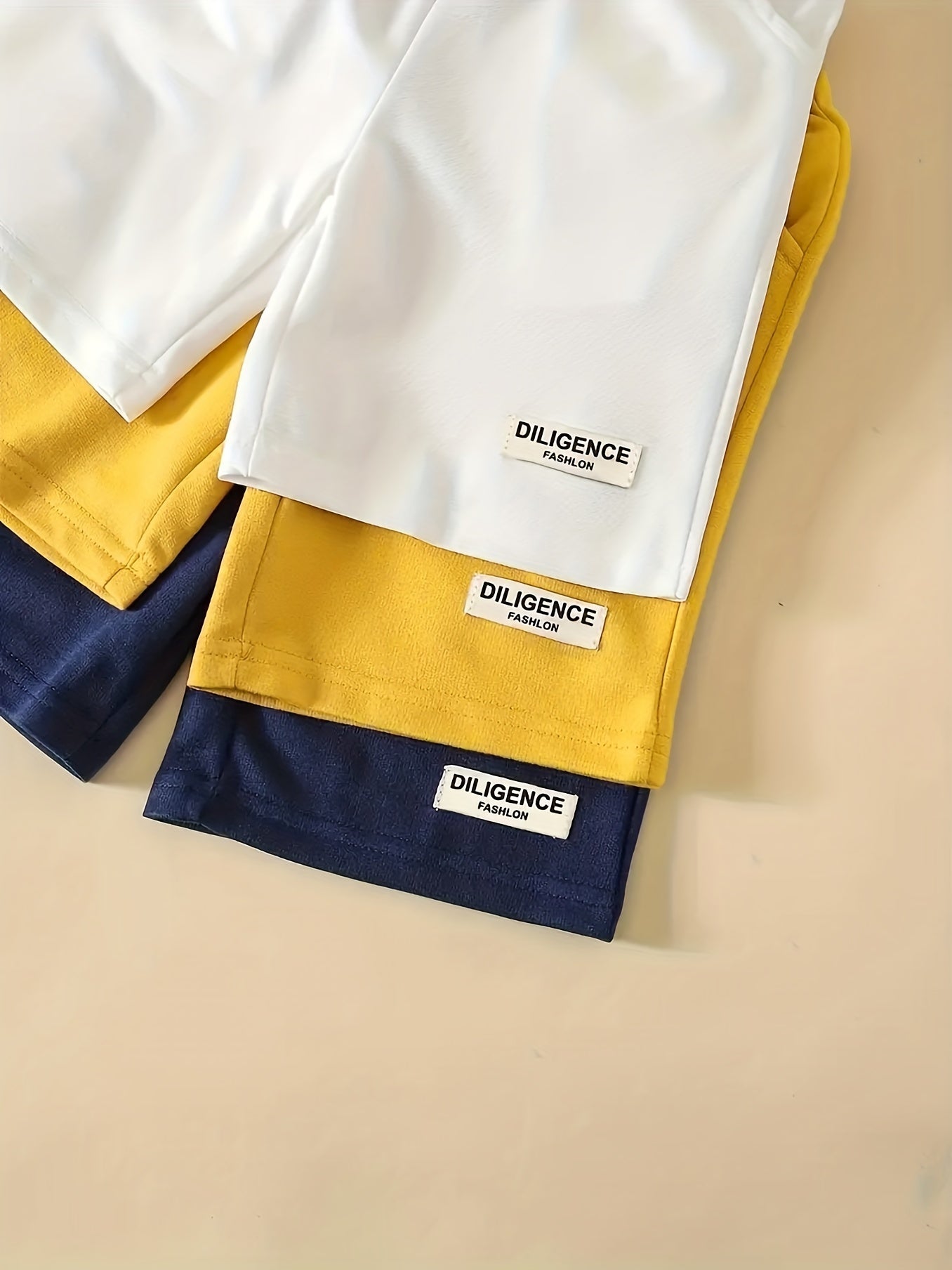 3pcs Boys Letter Print Quick Drying Shorts for Summer