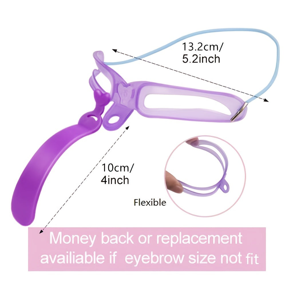 8 in 1 Eyebrow Shaping Template Set for Perfectly Defined Eyebrows