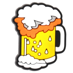 15pcs Beer Pattern Shoes Decoration Pendant Clogs Slippers Sandals