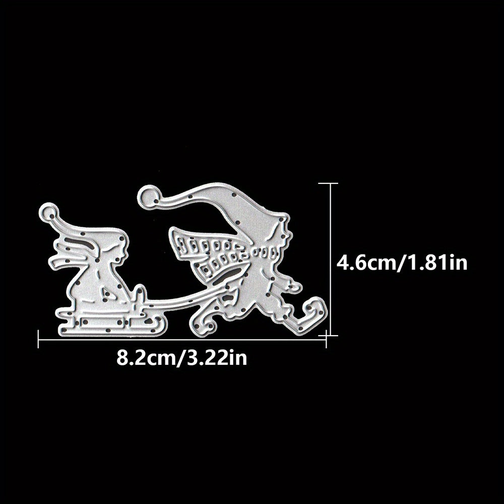 1pc Christmas Elf Metal Cutting Dies Scrapbook Paper Craft DIY Supplies