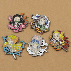 Boys Cartoon Anime Brooch Fun Pin for Hats & Clothing