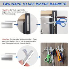 4pcs Neodymium Bar Magnets Bundle - Rare Earth Magnets w/ Adhesive - 60x1