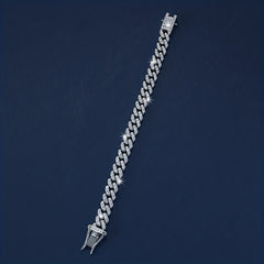 Glitter Rhinestone Cuban Chain Bracelet Women's Jewelry Gift