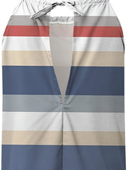 Striped Halter Top Back Lace Up Casual Sleeveless