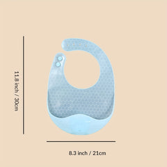 Adjustable Waterproof Silicone Bib for Clean & Dry Feeding