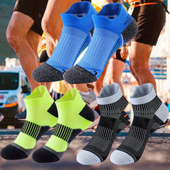 3 Pairs Outdoor Running Socks Anti-Odor Breathable Cycling Short Socks