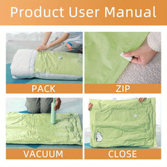 6pcs Vacuum Compression Bag Large Quilt Storage Sealed Bag