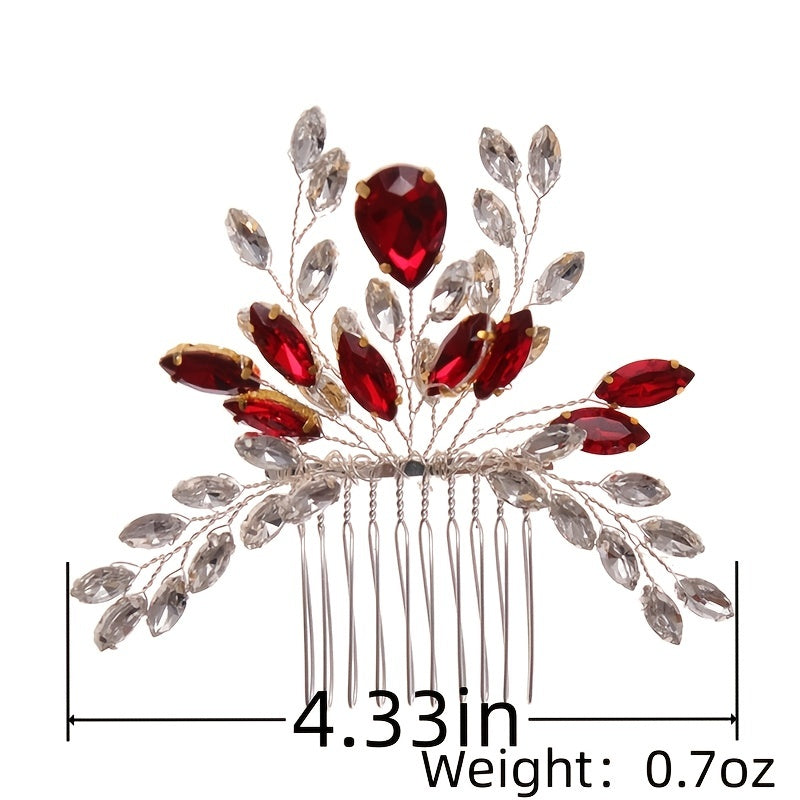Crystal Rhinestone Wedding Hair Comb Bridal Hair Combs Jewelry Accessories