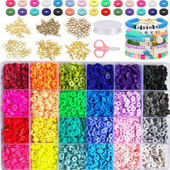 6000pcs Children's DIY Soft Clay Set for Bracelet Necklace Making