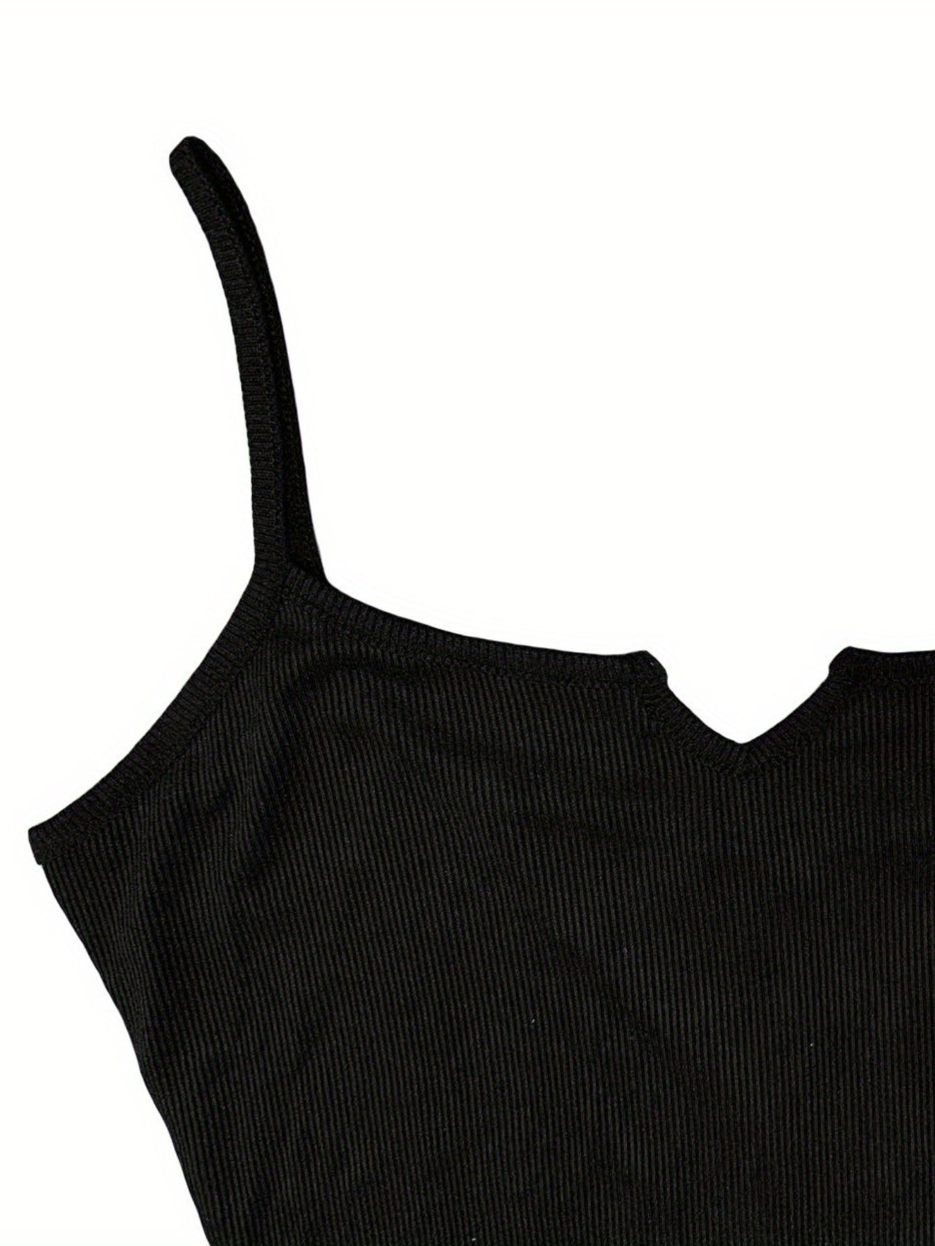 Solid Spaghetti Strap Lounge Jumpsuit Casual Notched Neck Romper