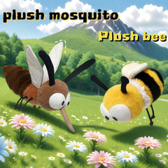 Mosquito and Bee Plush Stuffed Animals Gift Set