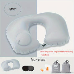 Inflatable Travel RV Pillow U Neck Pillow Portable Sleeping Pillow