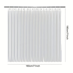 PEVA 8G Shower Curtain Liner 180x180 Clear Heavy Duty Waterproof