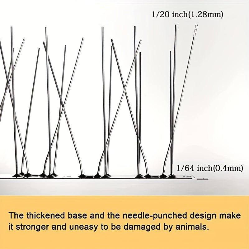 Bird Spikes Set Deters Small Birds Crows & Woodpeckers Roof Fence Window Cover