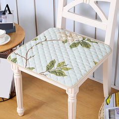 Quilted Embroidery Chair Cushion Soft and Comfortable Meal Cushion