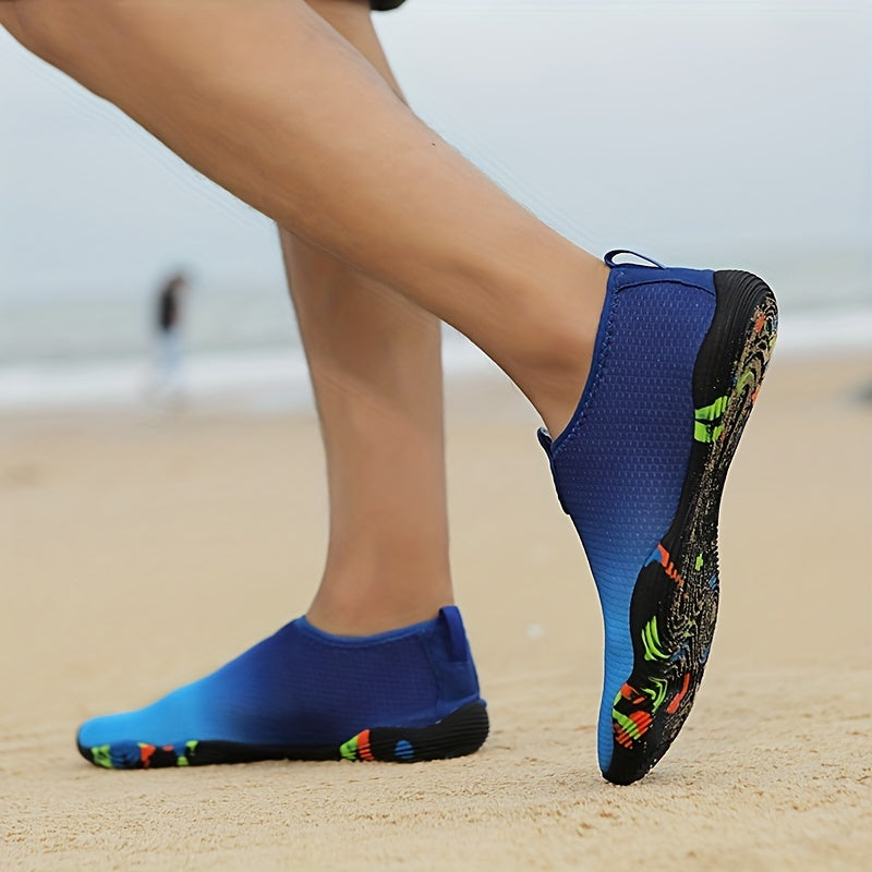 Men's Quick Drying Water Shoes Lightweight Slip On Beach Aqua Socks