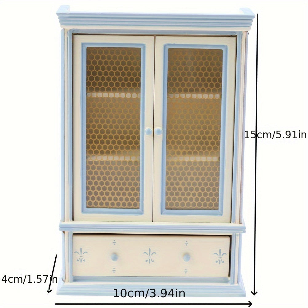1/12 Dollhouse Cupboards Display Cabinet Mini Furniture Home Decor DIY Toy
