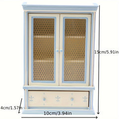 1/12 Dollhouse Cupboards Display Cabinet Mini Furniture Home Decor DIY Toy